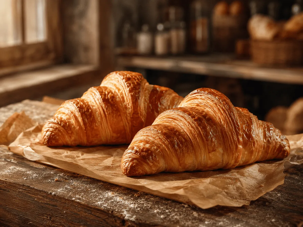 A freshly baked Butter Croissant
