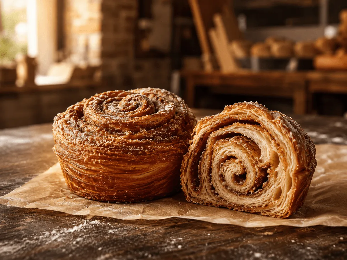 A freshly baked Morning Bun